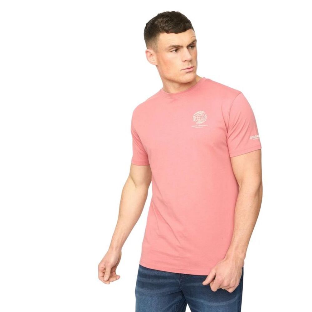 Crosshatch Mens Chittingtons T-Shirt / Pink